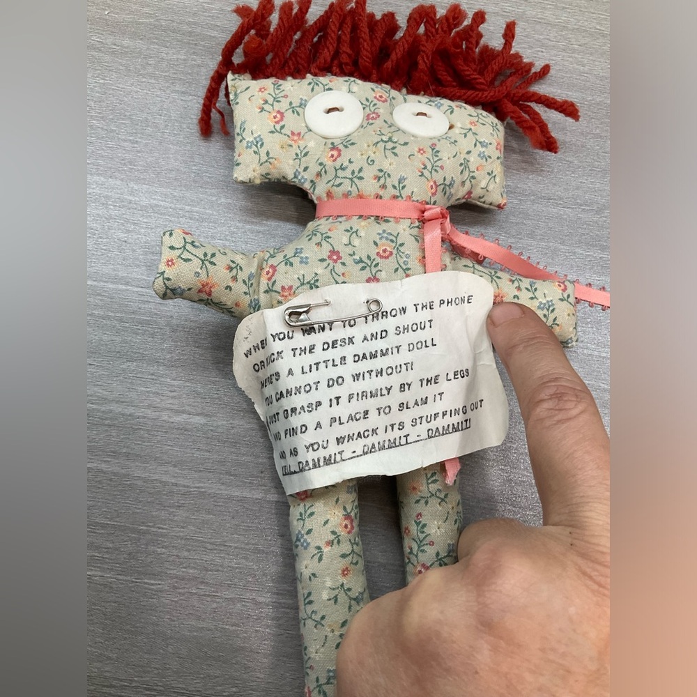 VINTAGE DAMMIT HANDMADE DOLL - Picture 3 of 6